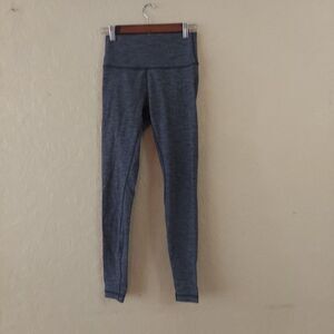 Lululemon Grey Herringbone 7/8 Leggings Sz 6